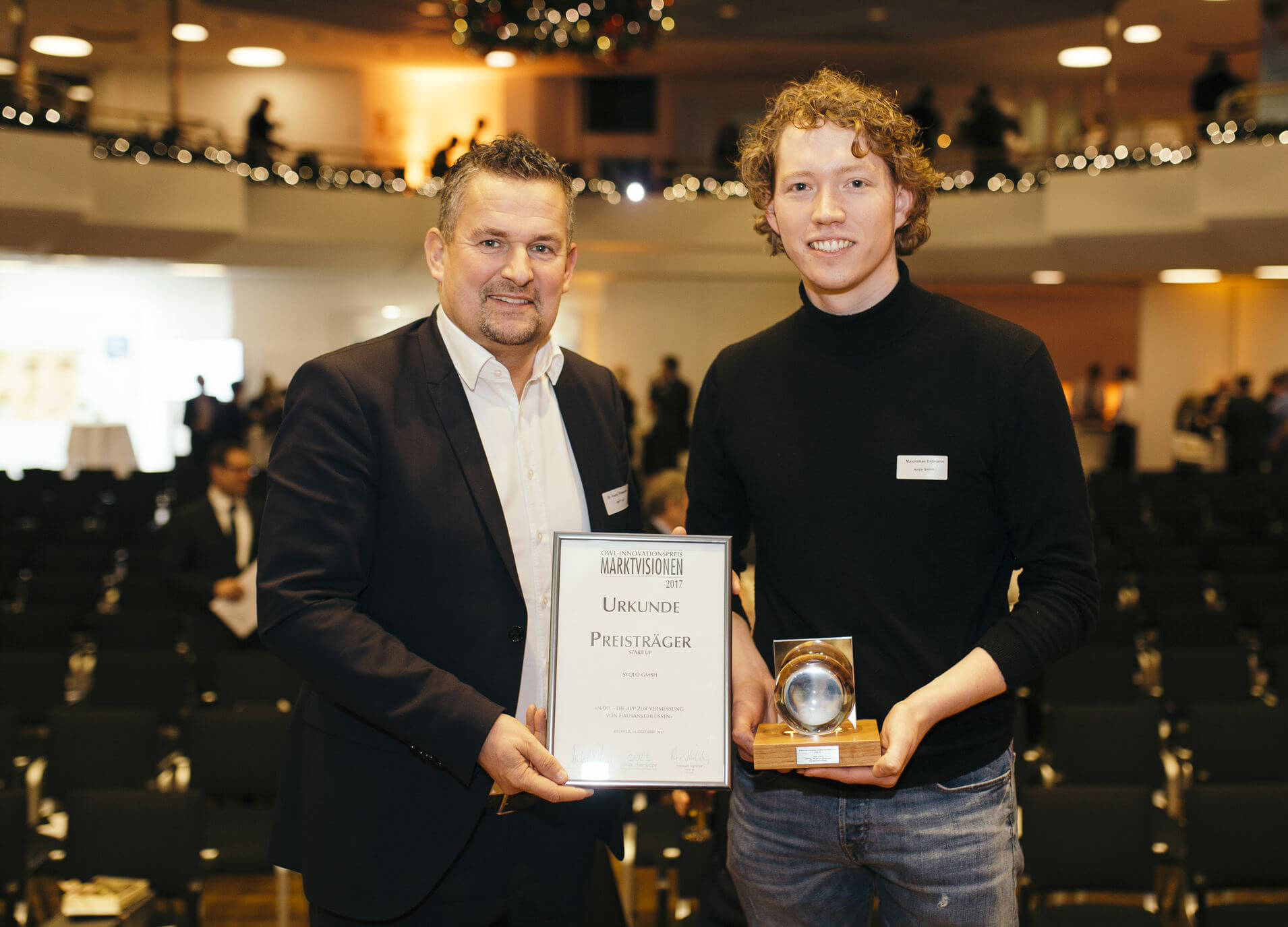 Verleihung des OWL-Innovationspreises 2017 an syqlo